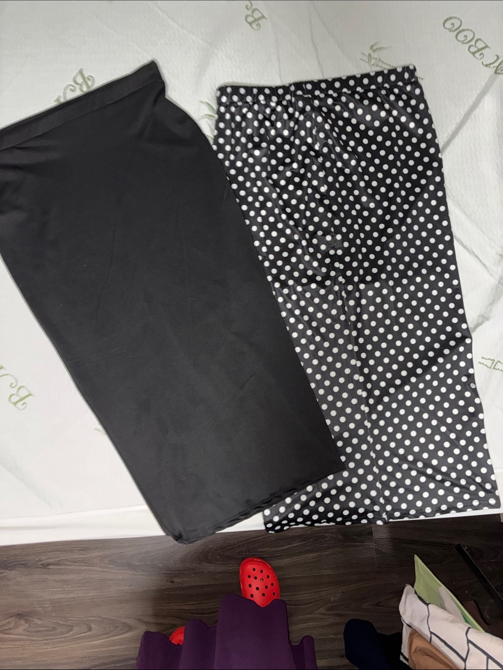Fashion Nova Black Pencil Skirts Bundle — Solid & Polka Dot Midi Skirts SZ XL - Picture 6 of 6